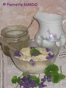 c&eacute;r&eacute;ales aux violettes
